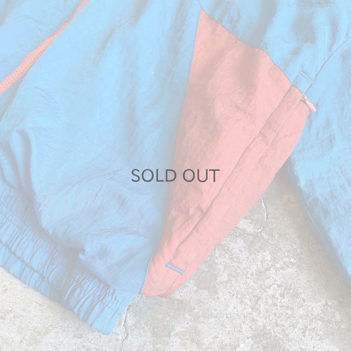 画像7: OLD【NIKE】3 COLOR PATCHWORK PATTERN DESIGN NYLON TRACK JACKET / Ladies L / MADE IN USA  (7)