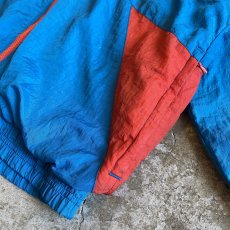 画像7: OLD【NIKE】3 COLOR PATCHWORK PATTERN DESIGN NYLON TRACK JACKET / Ladies L / MADE IN USA  (7)