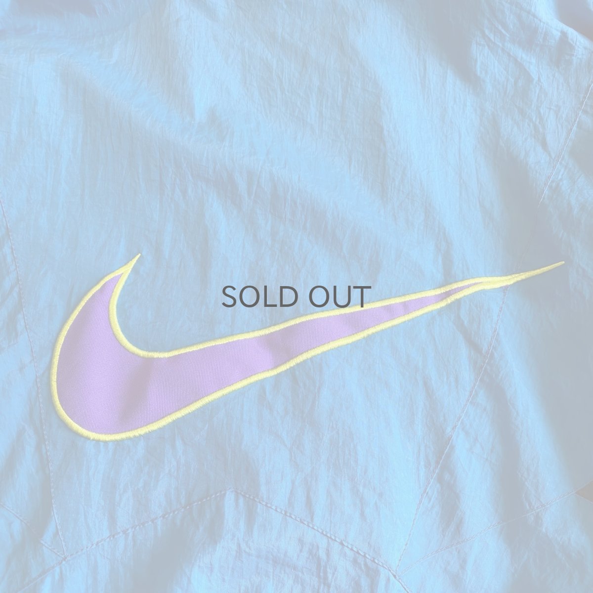 画像8: OLD【NIKE】3 COLOR PATCHWORK PATTERN DESIGN NYLON TRACK JACKET / Ladies L / MADE IN USA  (8)