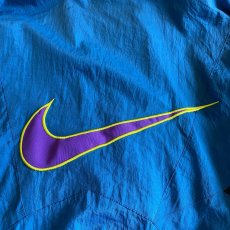画像8: OLD【NIKE】3 COLOR PATCHWORK PATTERN DESIGN NYLON TRACK JACKET / Ladies L / MADE IN USA  (8)