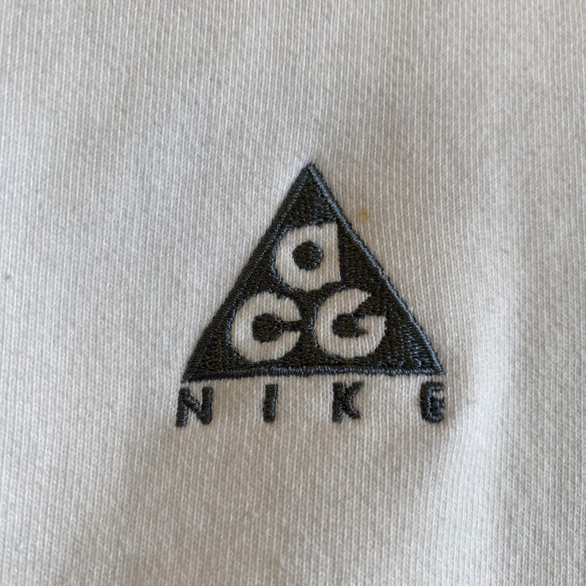 画像5: 【ACG】WHITE COLOR ONE POINT DESIGN DRAW CORD SWEAT HOODIE / Ladies L (5)