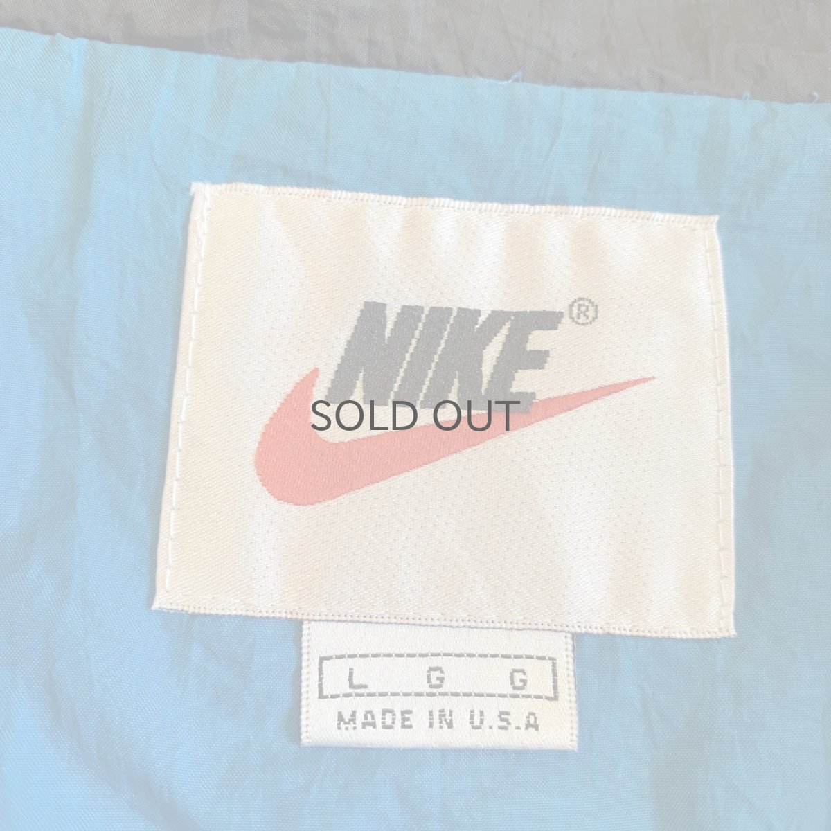 画像12: OLD【NIKE】3 COLOR PATCHWORK PATTERN DESIGN NYLON TRACK JACKET / Ladies L / MADE IN USA  (12)