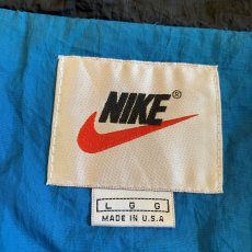 画像12: OLD【NIKE】3 COLOR PATCHWORK PATTERN DESIGN NYLON TRACK JACKET / Ladies L / MADE IN USA  (12)