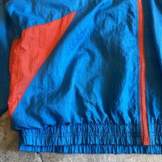 画像4: OLD【NIKE】3 COLOR PATCHWORK PATTERN DESIGN NYLON TRACK JACKET / Ladies L / MADE IN USA  (4)