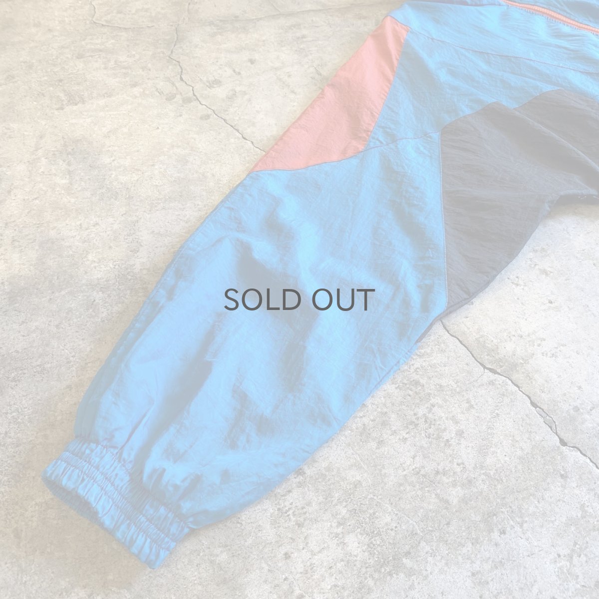 画像5: OLD【NIKE】3 COLOR PATCHWORK PATTERN DESIGN NYLON TRACK JACKET / Ladies L / MADE IN USA  (5)