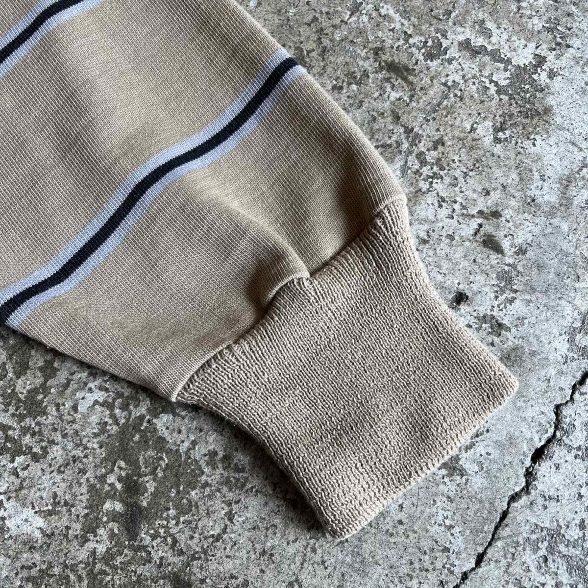 画像6: 2 COLOR BORDER PATTERN RUGBY L/S TOPS /  Ladies M (6)