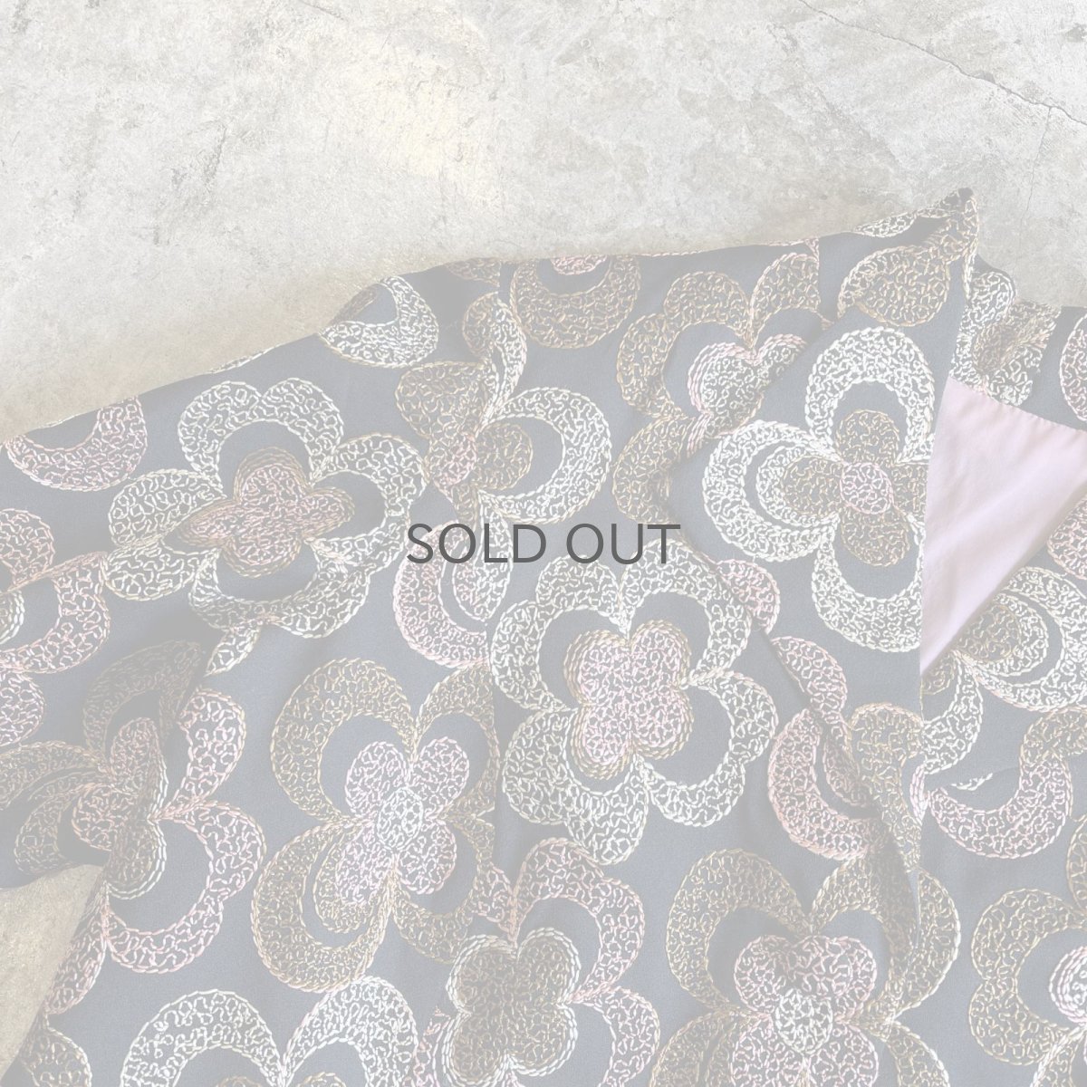 画像10: ALL OVER FLOWER EMBROIDERY PATTERN SHORT DESIGN JACKET / Ladies M (10)