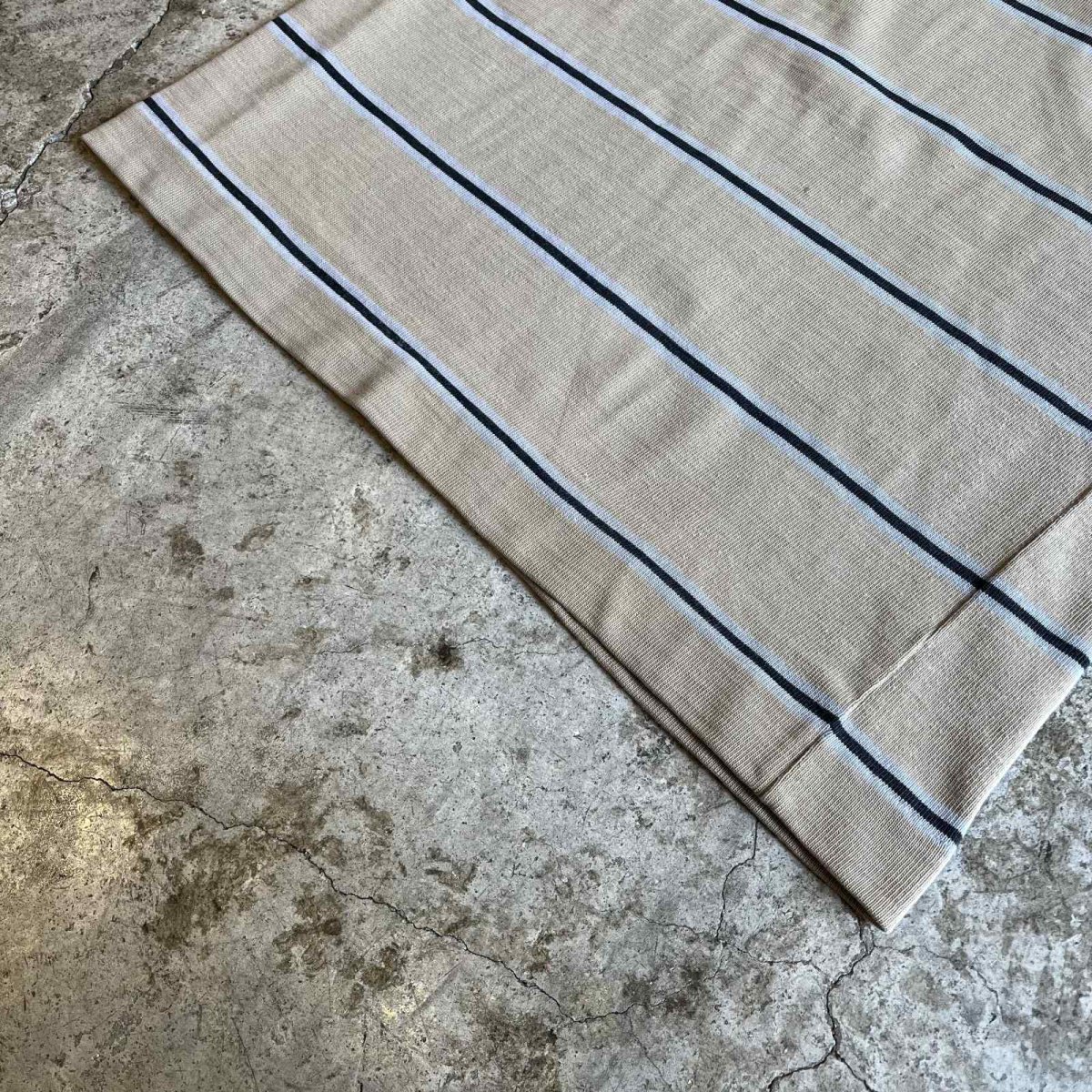 画像4: 2 COLOR BORDER PATTERN RUGBY L/S TOPS /  Ladies M (4)