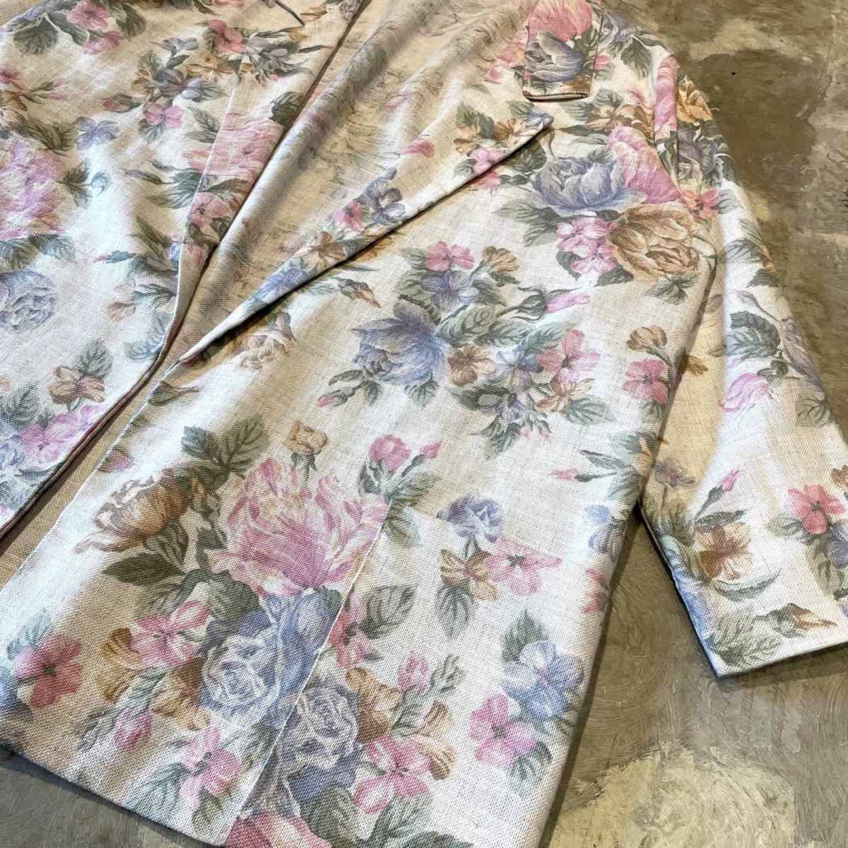 画像6: FLORAL GRAPHIC PATTERN TAILORED JACKET / Mens M (6)