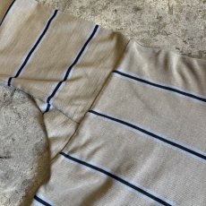画像10: 2 COLOR BORDER PATTERN RUGBY L/S TOPS /  Ladies M (10)