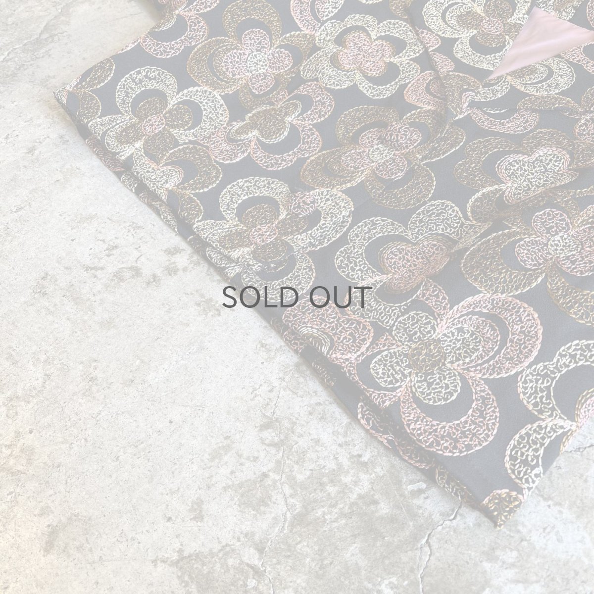 画像4: ALL OVER FLOWER EMBROIDERY PATTERN SHORT DESIGN JACKET / Ladies M (4)