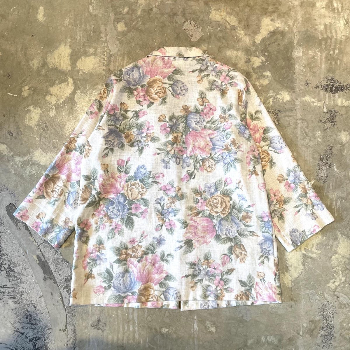 画像2: FLORAL GRAPHIC PATTERN TAILORED JACKET / Mens M (2)