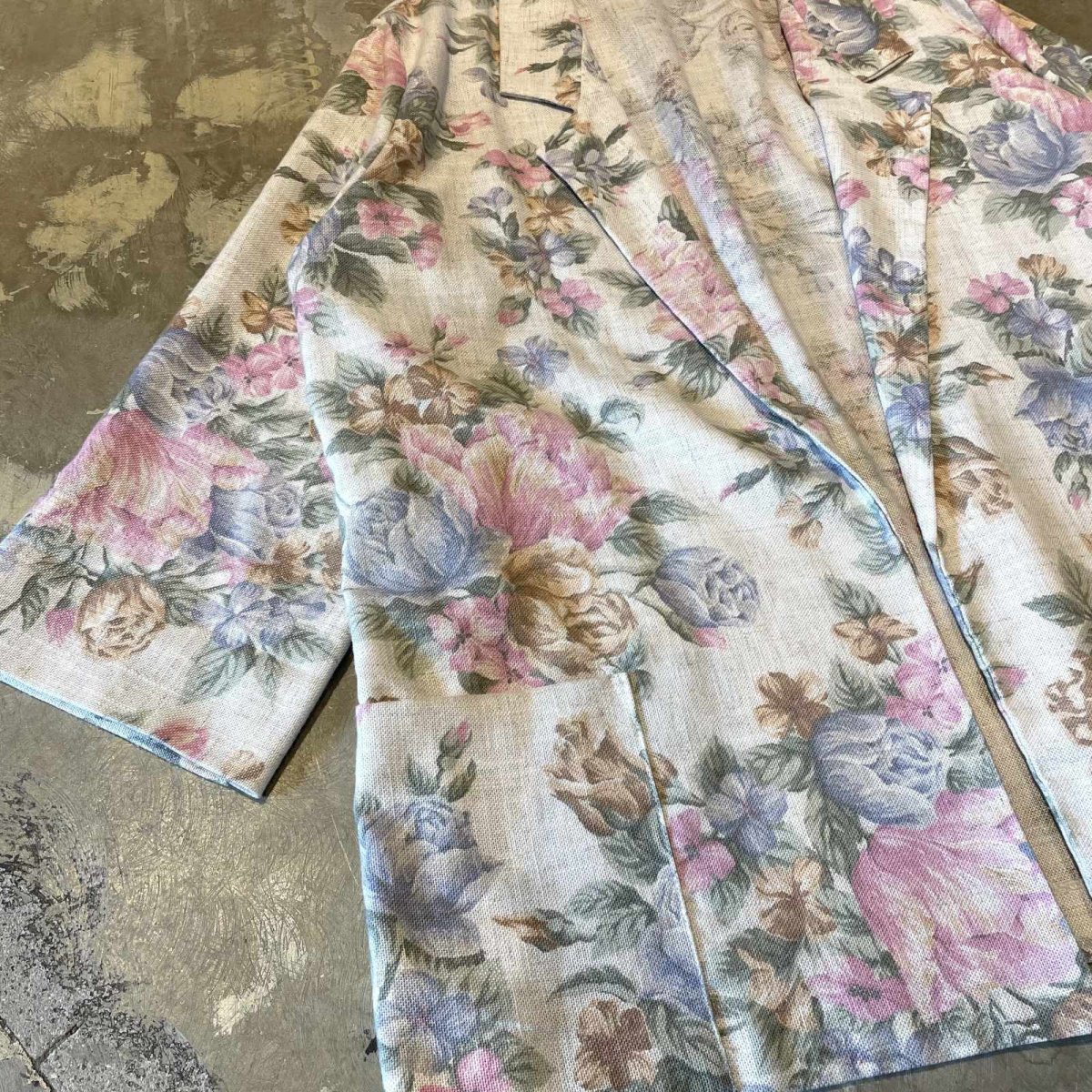 画像5: FLORAL GRAPHIC PATTERN TAILORED JACKET / Mens M (5)