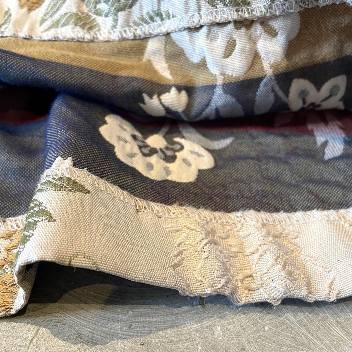 画像8: ALL OVER EMBROIDERY FLORAL PATTERN TAILORED JACKET / Mens M (8)