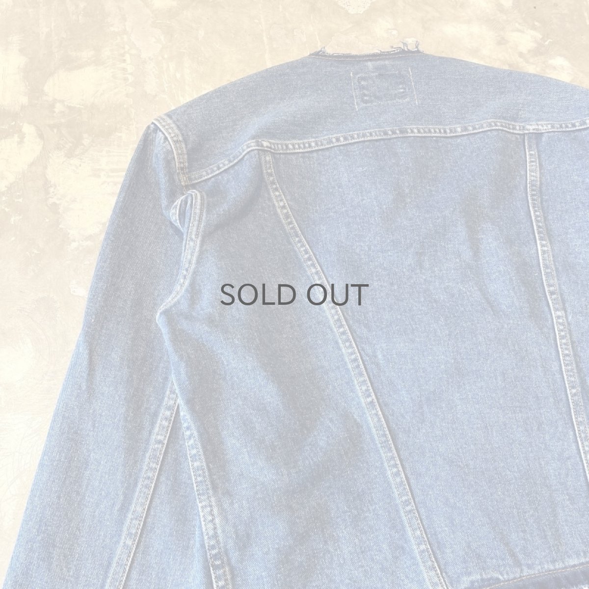 画像10: 【Wiz&Witch】"WANDERER" NO COLLAR ZIP UP DENIM JACKET / OS (10)