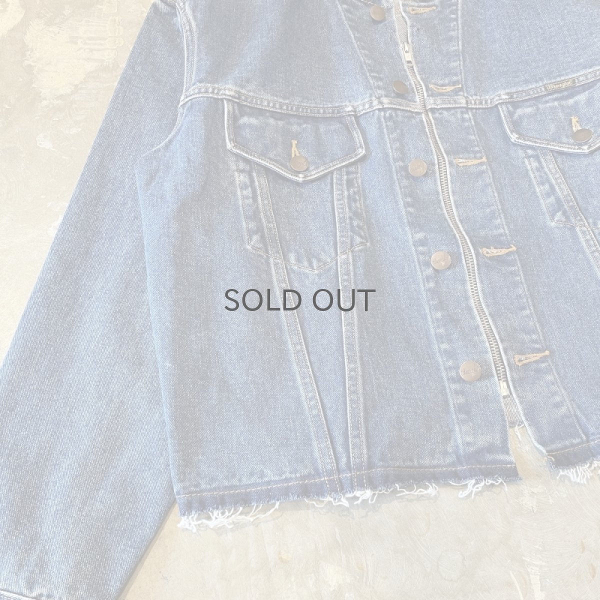 画像6: 【Wiz&Witch】"WANDERER" NO COLLAR ZIP UP DENIM JACKET / OS (6)