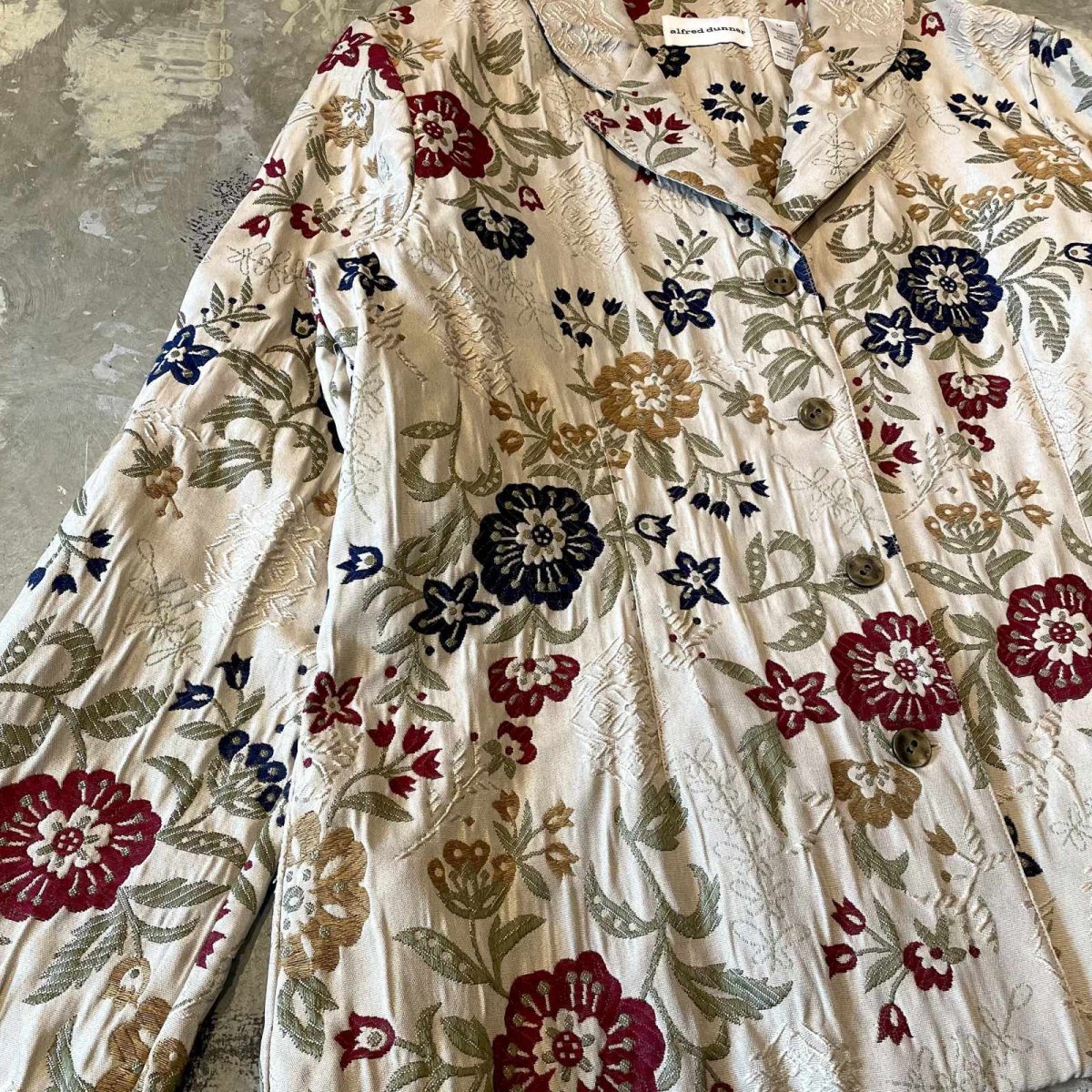 画像5: ALL OVER EMBROIDERY FLORAL PATTERN TAILORED JACKET / Mens M (5)