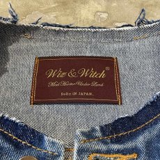 画像11: 【Wiz&Witch】"WANDERER" NO COLLAR ZIP UP DENIM JACKET / OS (11)