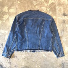 画像3: 【Wiz&Witch】"WANDERER" NO COLLAR ZIP UP DENIM JACKET / OS (3)