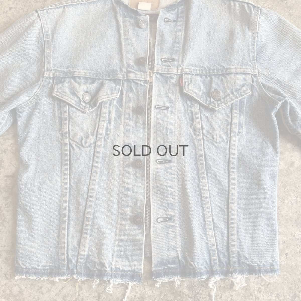 画像10: 【Wiz&Witch】"WANDERER" NO COLLAR ZIP UP DENIM JACKET / OS (10)