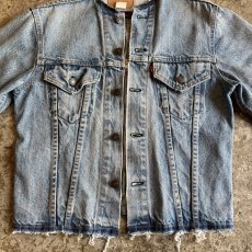 画像10: 【Wiz&Witch】"WANDERER" NO COLLAR ZIP UP DENIM JACKET / OS (10)