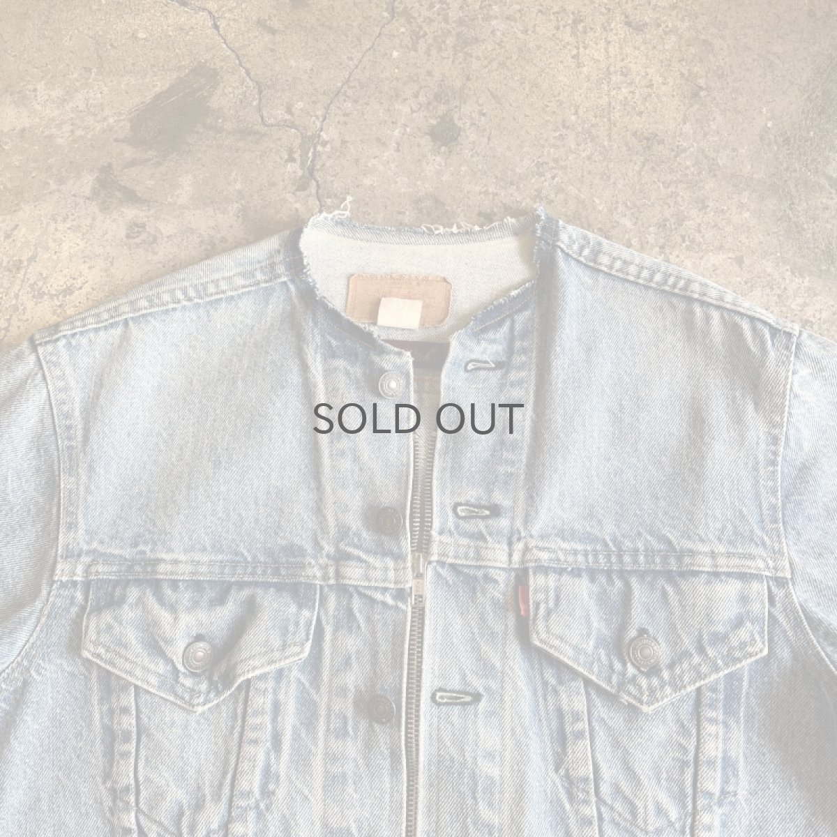 画像8: 【Wiz&Witch】"WANDERER" NO COLLAR ZIP UP DENIM JACKET / OS (8)