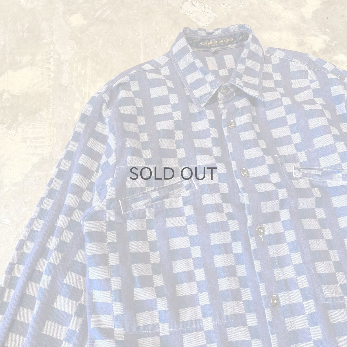 画像3: 【GIRBAUD】ALL OVER PATTERN L/S SHIRT / Mens S(M) / MADE IN USA (3)