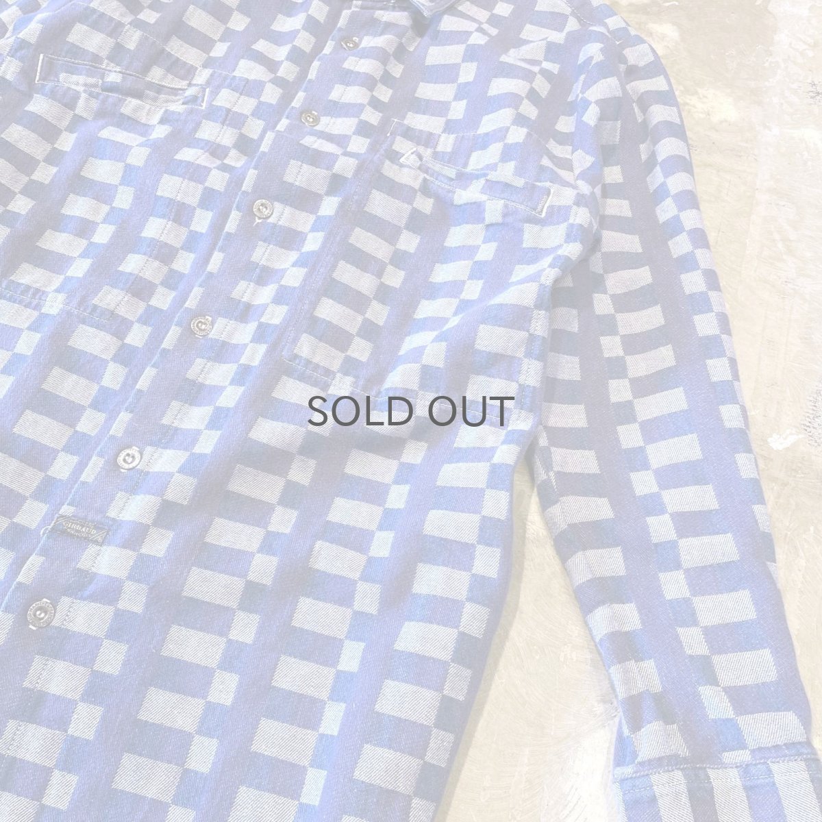 画像6: 【GIRBAUD】ALL OVER PATTERN L/S SHIRT / Mens S(M) / MADE IN USA (6)