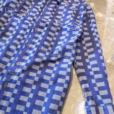 画像6: 【GIRBAUD】ALL OVER PATTERN L/S SHIRT / Mens S(M) / MADE IN USA (6)