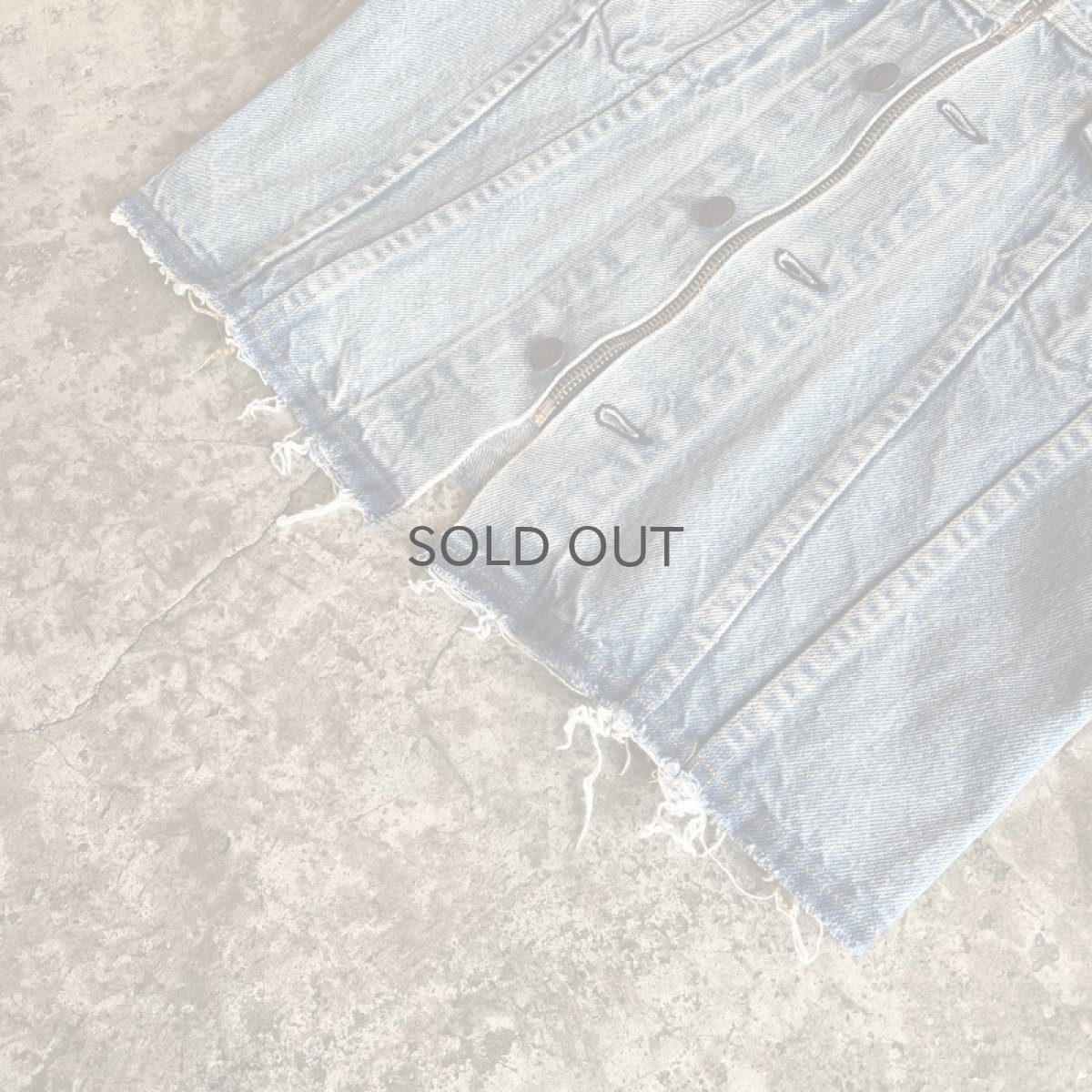 画像4: 【Wiz&Witch】"WANDERER" NO COLLAR ZIP UP DENIM JACKET / OS (4)