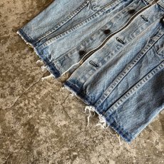 画像4: 【Wiz&Witch】"WANDERER" NO COLLAR ZIP UP DENIM JACKET / OS (4)
