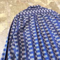画像9: 【GIRBAUD】ALL OVER PATTERN L/S SHIRT / Mens S(M) / MADE IN USA (9)