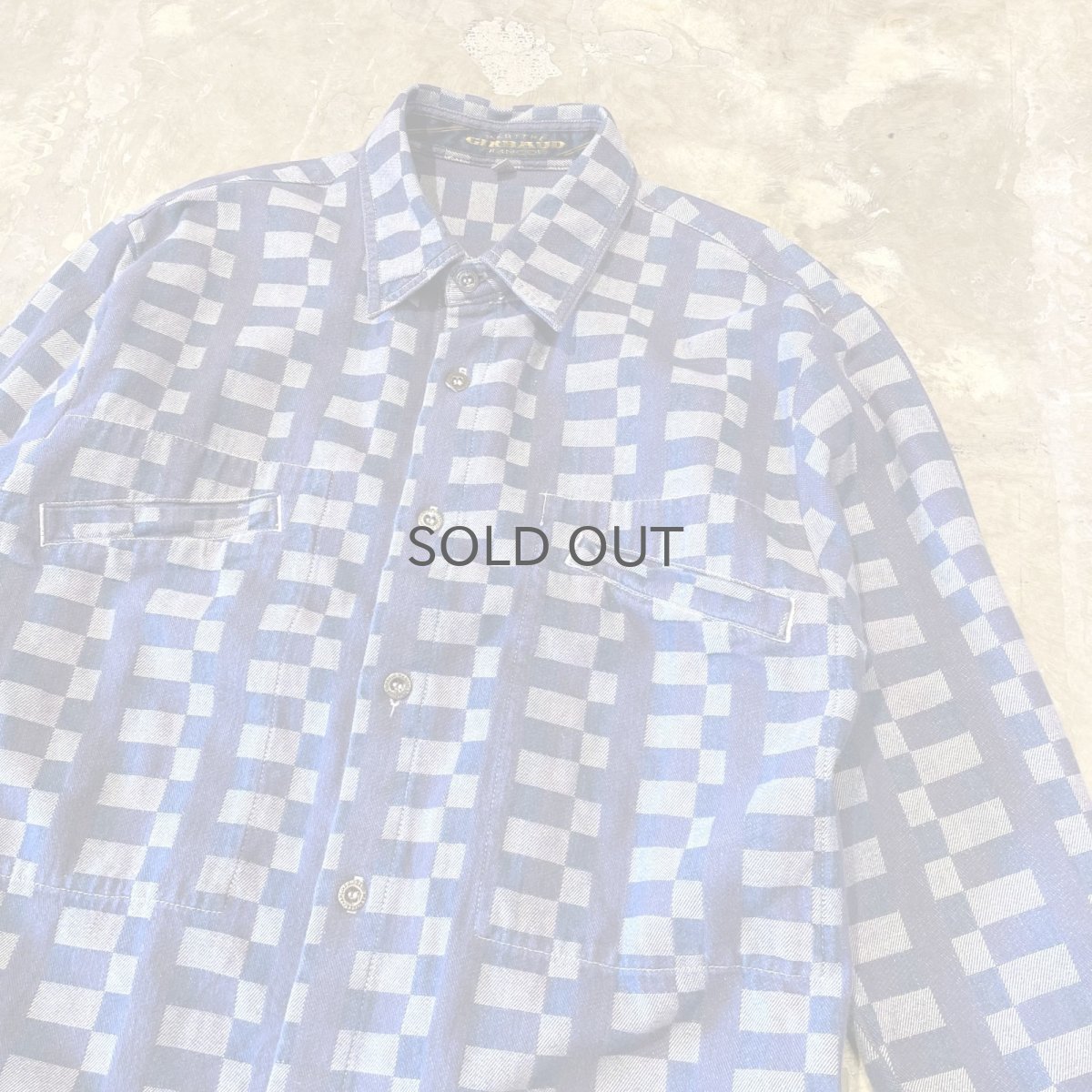 画像4: 【GIRBAUD】ALL OVER PATTERN L/S SHIRT / Mens S(M) / MADE IN USA (4)