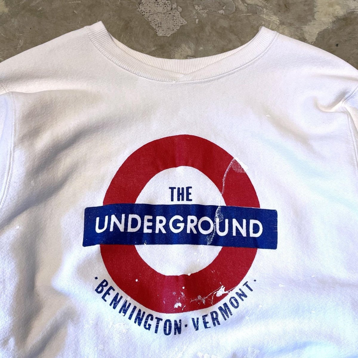 画像11: "THE UNDERGROUND" FRONT PRINTED SWEAT / Mens L (11)