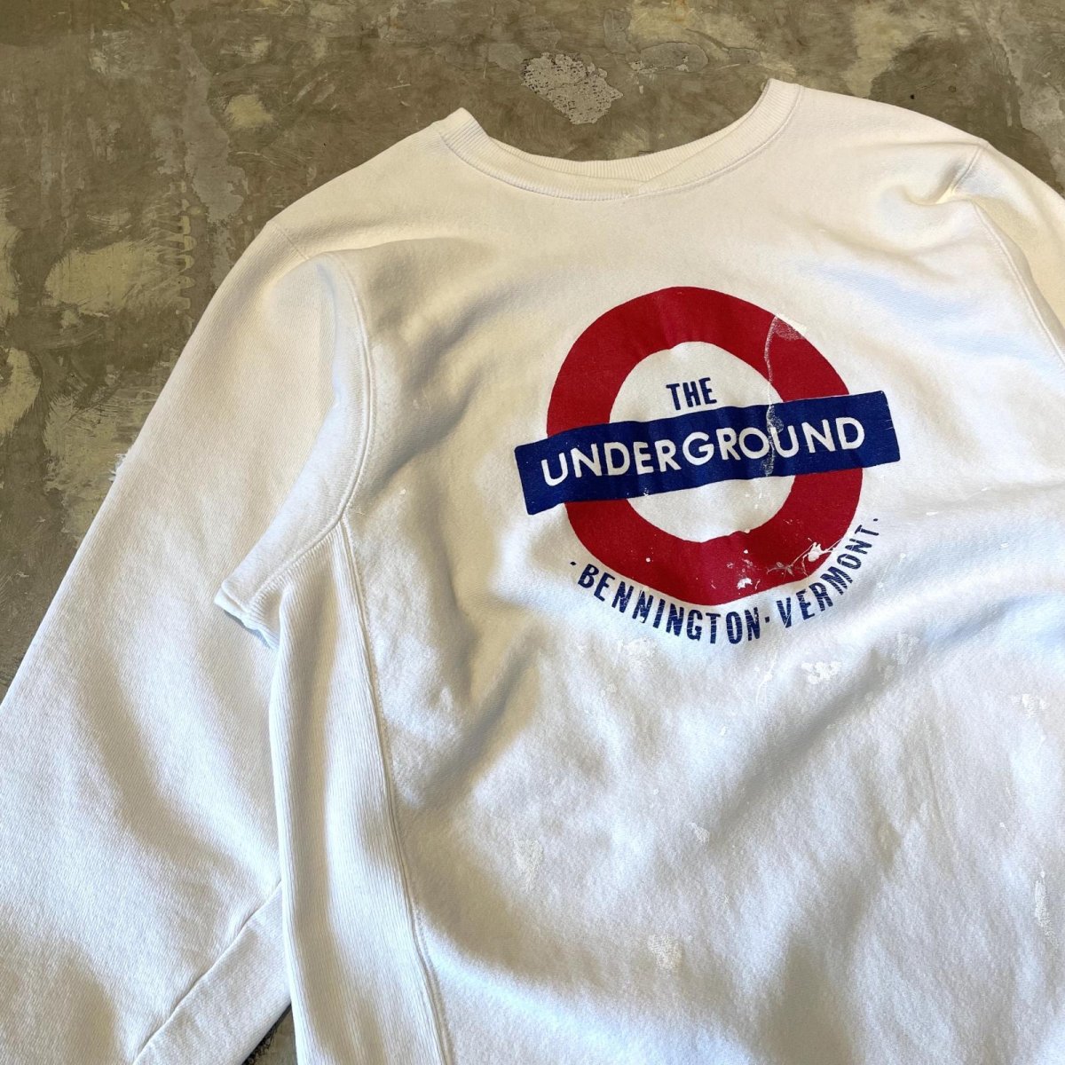 画像3: "THE UNDERGROUND" FRONT PRINTED SWEAT / Mens L (3)