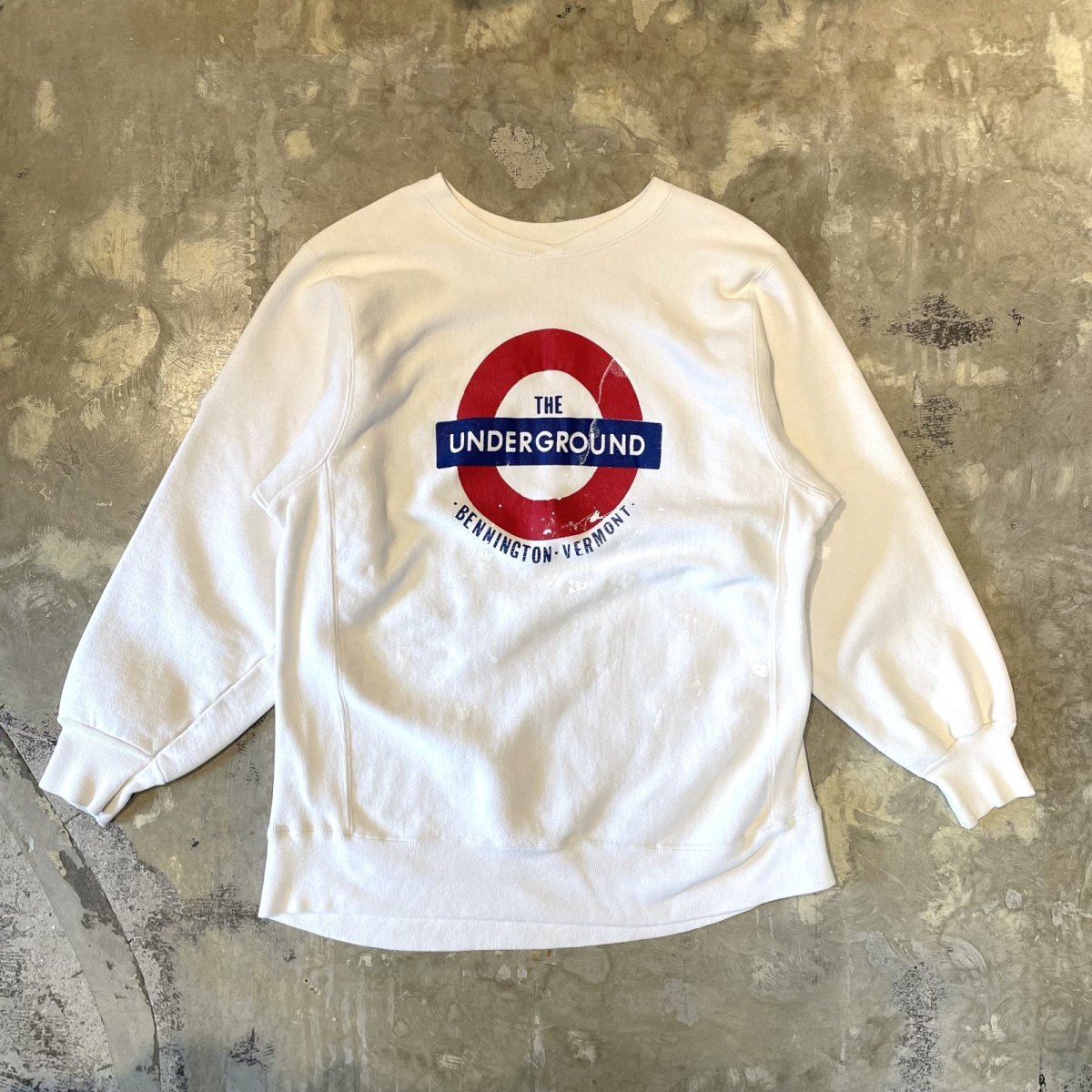 画像1: "THE UNDERGROUND" FRONT PRINTED SWEAT / Mens L (1)