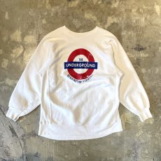 画像1: "THE UNDERGROUND" FRONT PRINTED SWEAT / Mens L (1)