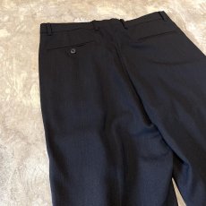 画像9: SIDE STUDS DECORATIVE BLACK COLOR SLACKS / W31 (9)