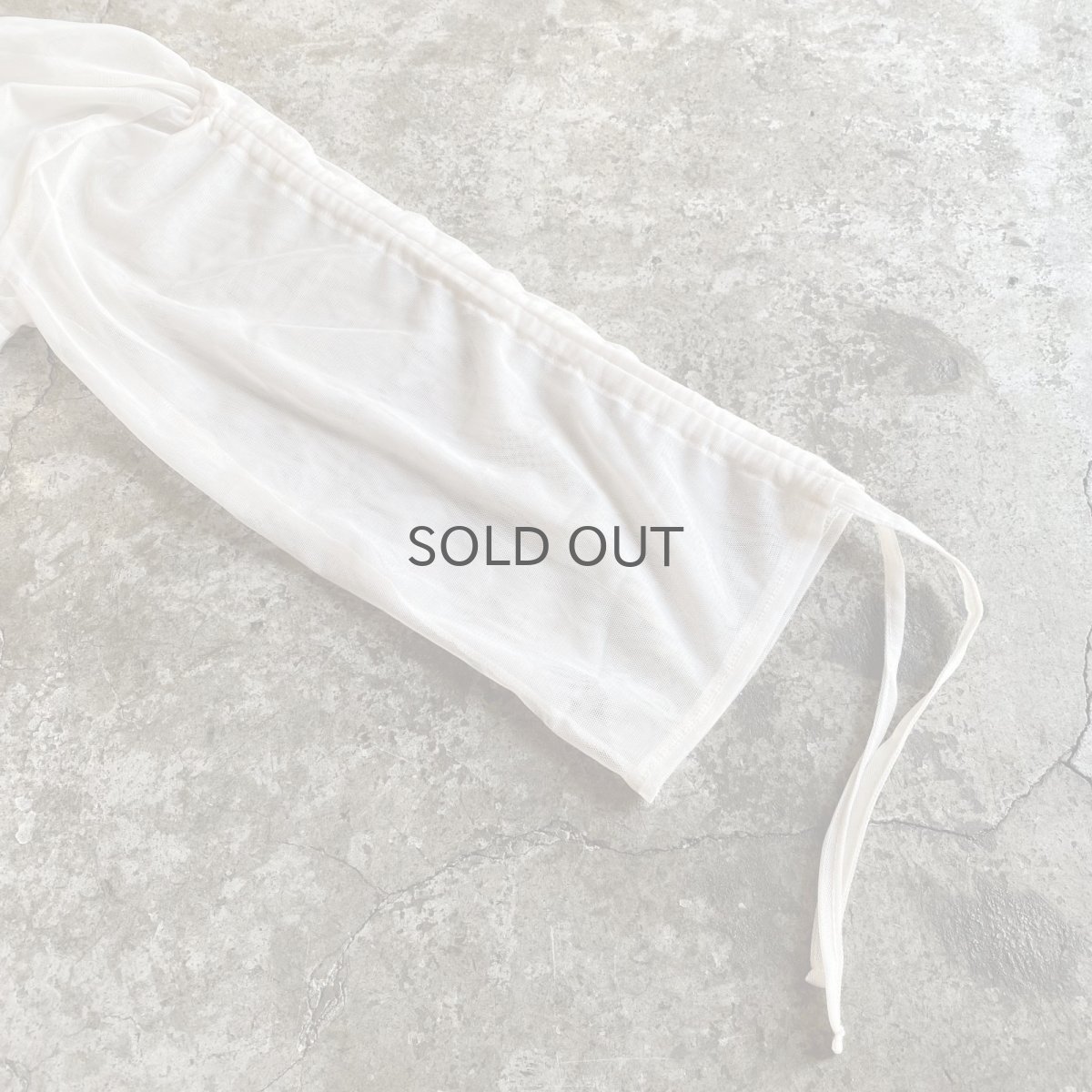 画像8: SLEEVE GATHER DESIGN TULLE SHEER DOUBLE ZIP UP JACKET / Ladies M (8)