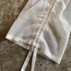画像10: SLEEVE GATHER DESIGN TULLE SHEER DOUBLE ZIP UP JACKET / Ladies M (10)