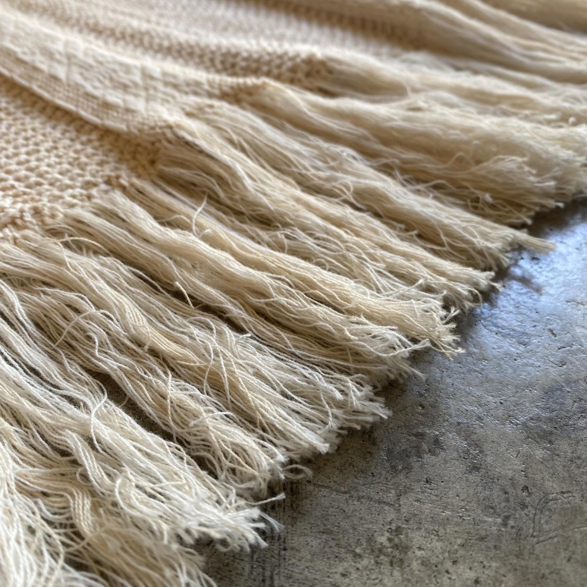 画像10: POINT FRINGE COTTON KNIT LONG DESIGN SKIRT / W24~W31 (10)