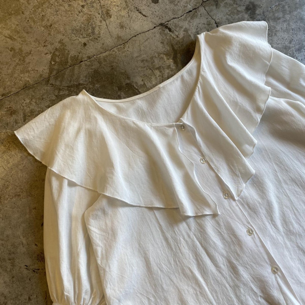 画像3: DESIGN BIG COLLAR SHORT BLOUSE / Ladies M (3)