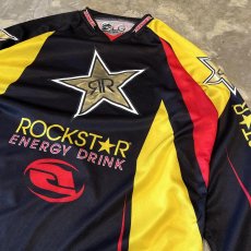 画像4: "ROCKSTAR" FRONT PRINTED MOTORCYCLE L/S SHIRT / Mens XL (4)