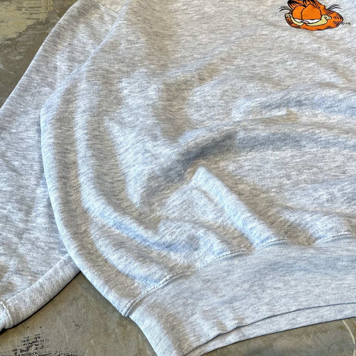 画像5: 90's "GARFIELD" ONE POINT EMBROIDERY SWEAT / Mens L (5)