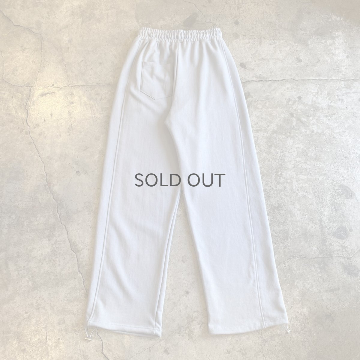 画像2: LIGHT BLUE COLOR DESIGN SWEAT PANTS / FREE~W34 (2)