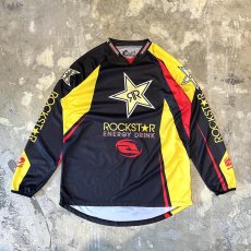 画像1: "ROCKSTAR" FRONT PRINTED MOTORCYCLE L/S SHIRT / Mens XL (1)