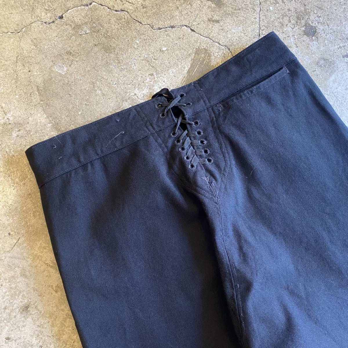 画像7: U.S NAVY SAILOR WOOL BLACK PANTS / W30 (7)