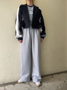画像12: LIGHT BLUE COLOR DESIGN SWEAT PANTS / FREE~W34 (12)