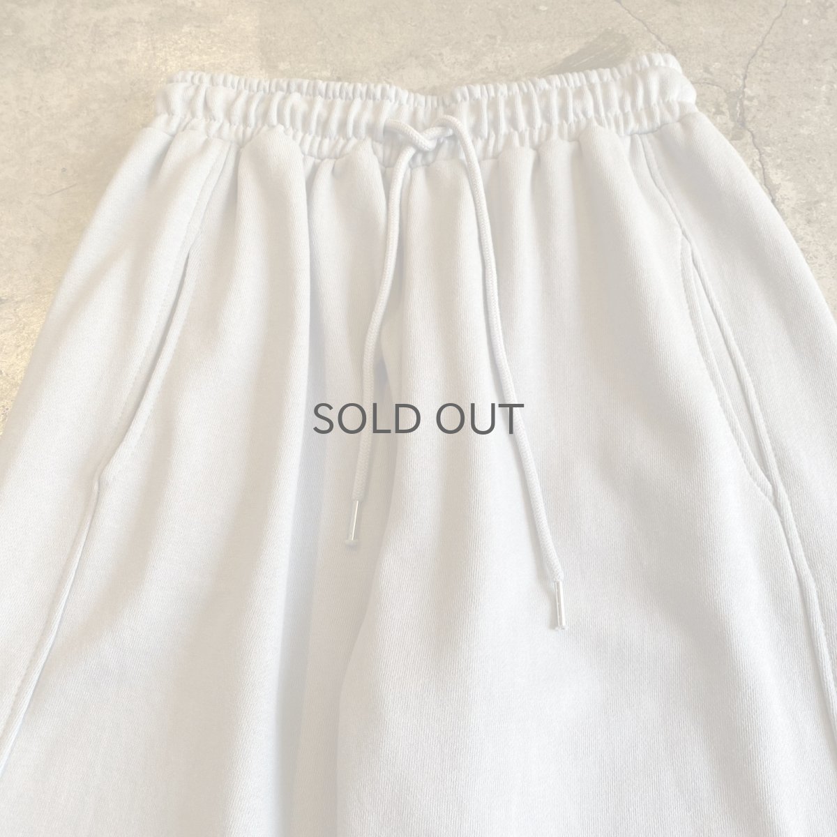 画像4: LIGHT BLUE COLOR DESIGN SWEAT PANTS / FREE~W34 (4)