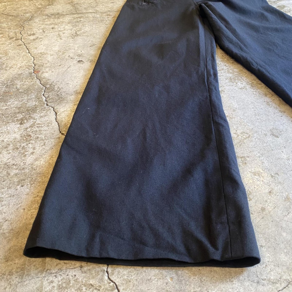 画像5: U.S NAVY SAILOR WOOL BLACK PANTS / W30 (5)